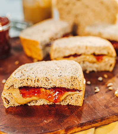 Sunflower Seed Butter & Jelly Sandwiches