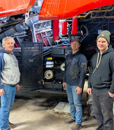 Wiebe Family, farmers from Springstien, Manitoba.